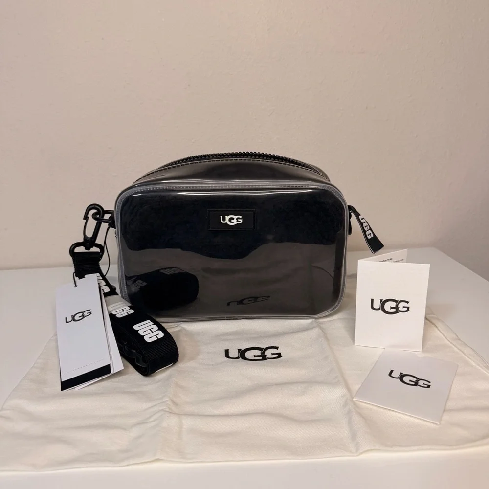 UGG Gray Clear Crossbody Bag